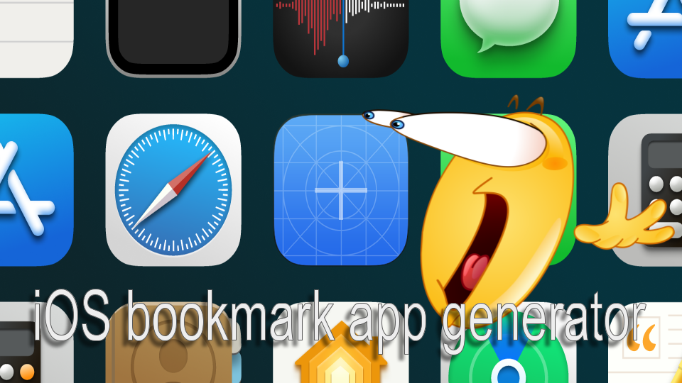 iOS bookmark app generator